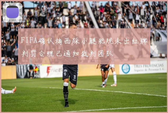 FIFA确认梅西踩小腿犯规未出红牌判罚合理已通知裁判团队